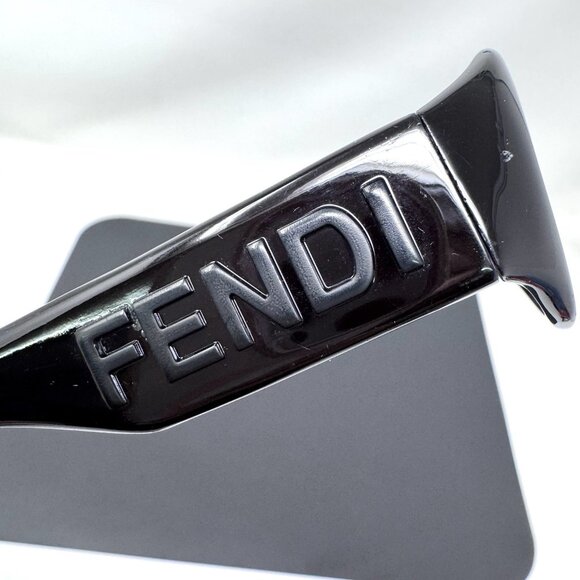 Vintage FENDI Oval Sunglasses, Black fs152 - Picture 8 of 13